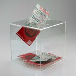 Transparente Acryl Einwurfbox